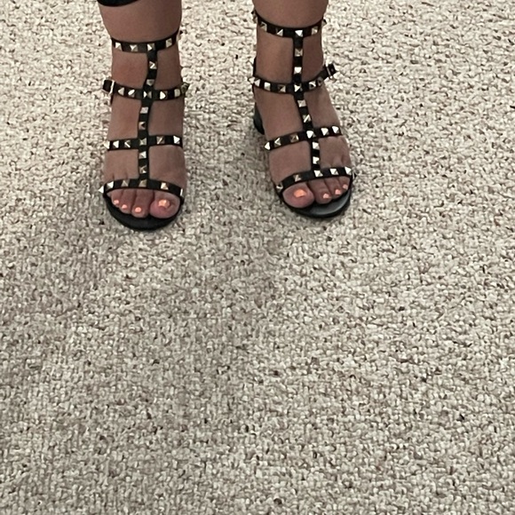 VALENTINO Garavani Rockstud 60 leather sandals - Picture 8 of 10